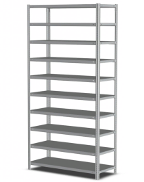 Стеллаж MS Strong 1600х700х300 10 полок Стеллаж MS Strong 1600х700х300 10 полок