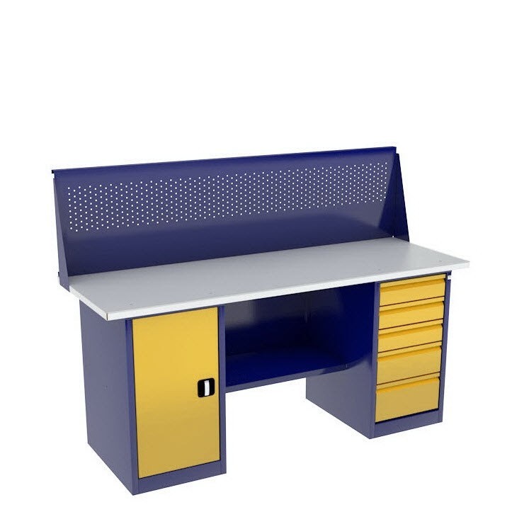 Верстак с тумбой и драйвером ВП-4Т/1,6 с экраном купить в Ярославле