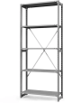 Стеллаж ТСУ 2200x700x400 5 полок (300 кг, металл)