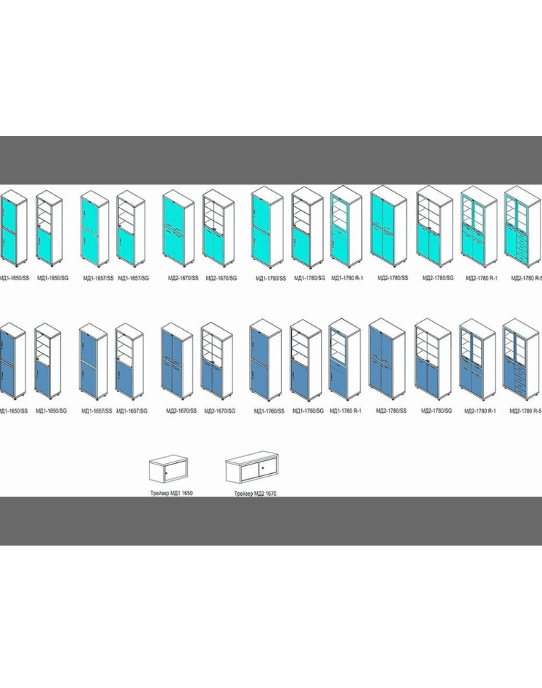 Медицинский шкаф HILFE МД 1 1657/SS купить в Ярославле