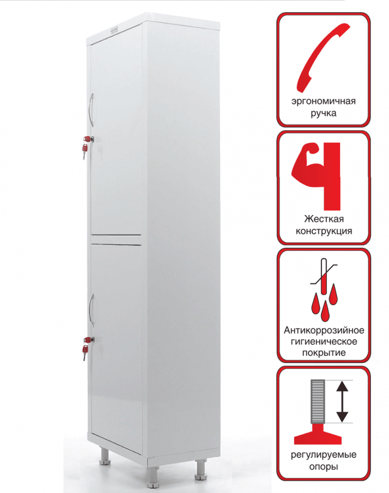 Медицинский шкаф HILFE МД 1 1657/SS купить в Ярославле