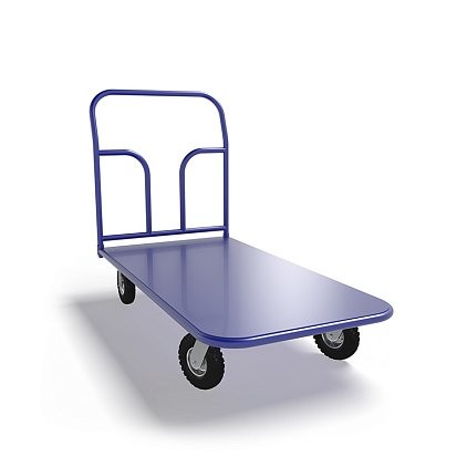 Платформенная тележка ТП 4 (г/п 300 кг, 1200x600 мм, колеса пневматические 270 мм) купить в Ярославле Платформенная тележка ТП 4 (г/п 300 кг, 1200x600 мм, колеса пневматические 270 мм) купить в Ярославле