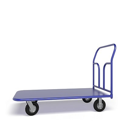 Платформенная тележка ТП 4 (г/п 300 кг, 1200x600 мм, колеса пневматические 270 мм) купить в Ярославле Платформенная тележка ТП 4 (г/п 300 кг, 1200x600 мм, колеса пневматические 270 мм) купить в Ярославле