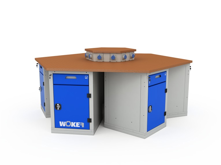 Верстак шеститумбовый WOKER PRO 6002.2500 купить в Ярославле Верстак шеститумбовый WOKER PRO 6002.2500 купить в Ярославле