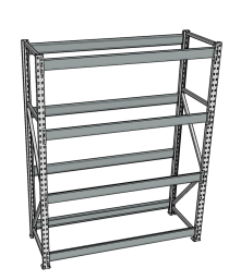 Стеллаж грузовой СГР 2000x2100x500 4 полки (без настила) Стеллаж грузовой СГР 2000x2100x500 4 полки (без настила)