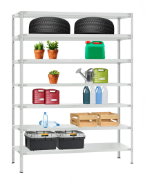 Стеллаж металлический Титан МС-900 2500x1000x300 7 полок Стеллаж металлический Титан МС-900 2500x1000x300 7 полок