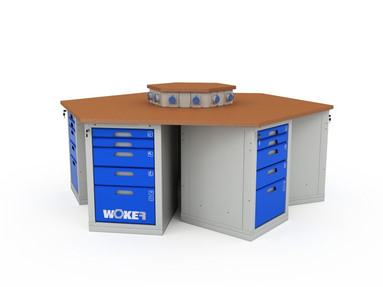 Верстак шеститумбовый WOKER PRO 6005.2500 купить в Ярославле Верстак шеститумбовый WOKER PRO 6005.2500 купить в Ярославле