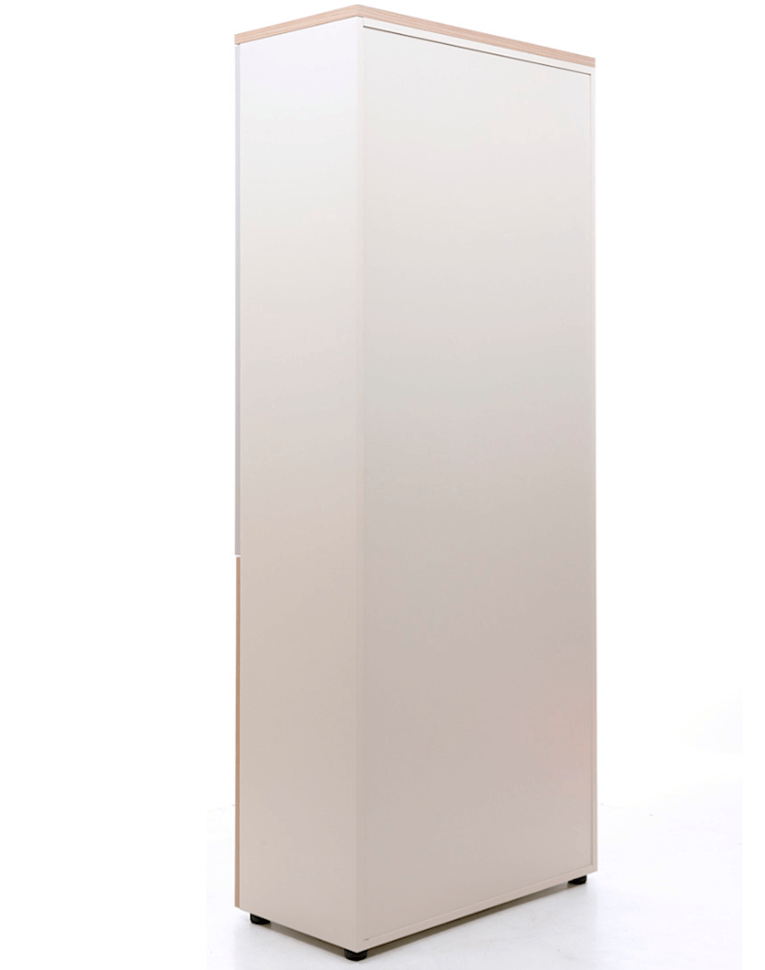 Шкаф NW 2080/2G со стеклом вяз натуральный/бежевый купить в Ярославле