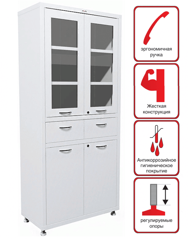 Медицинский шкаф HILFE МД 2 1780 R-1 купить в Ярославле