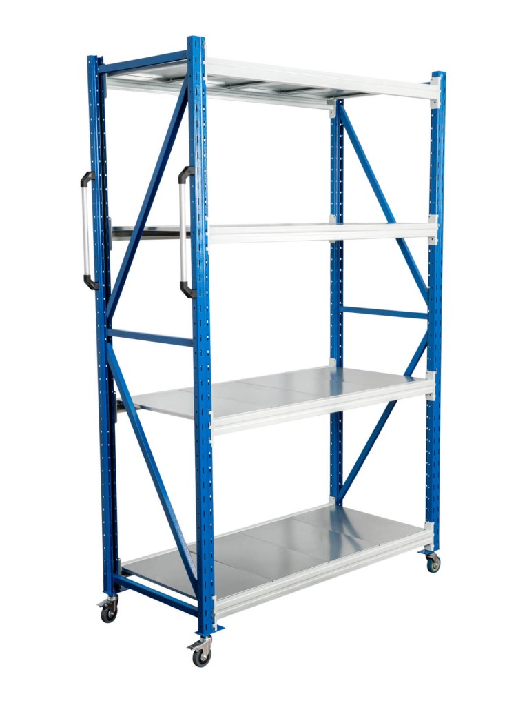 Стеллаж мобильный БиКом СТ-4 250x210x40 4 полки купить в Ярославле