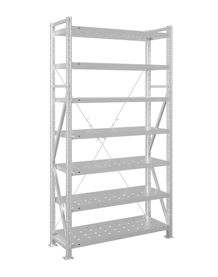 Стеллаж MS U 2000x1200x500 7 полок (280 кг, перф) купить в Ярославле