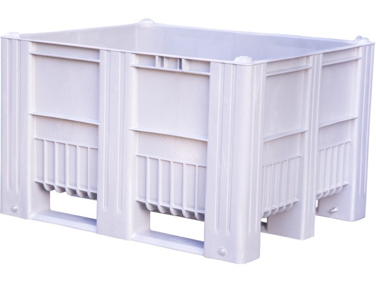 Контейнер 1200x1000x740 мм сплошной на полозьях серый купить в Ярославле Контейнер 1200x1000x740 мм сплошной на полозьях серый купить в Ярославле