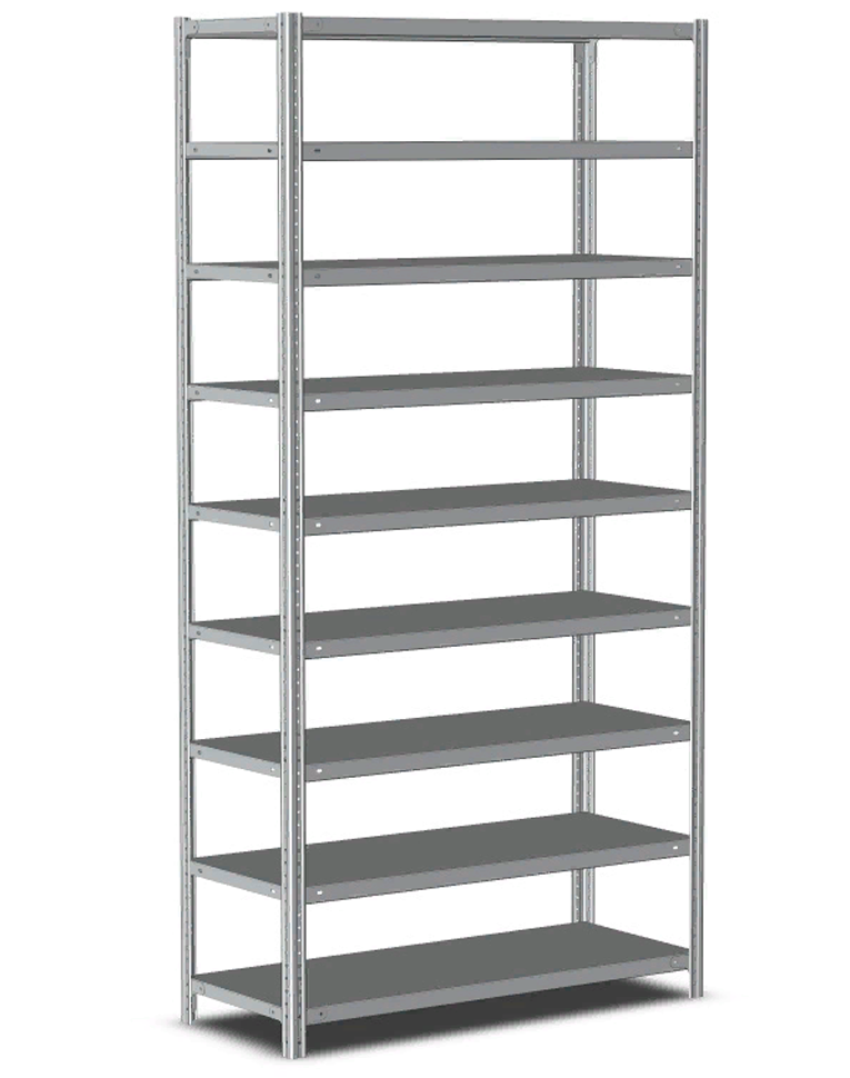 Стеллаж металлический Титан МС-500 2500х1500х400 9 полок купить в Ярославле