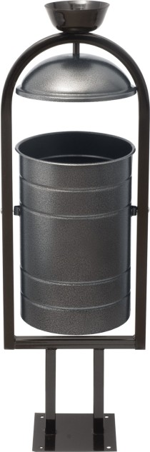 Урна металлическая 1010х330х280 мм серый антик Урна металлическая 1010х330х280 мм серый антик