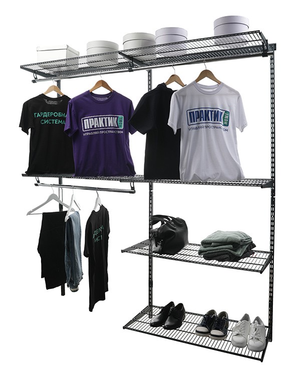 Гардеробная система Практик Home Optima G180 графит купить в Ярославле