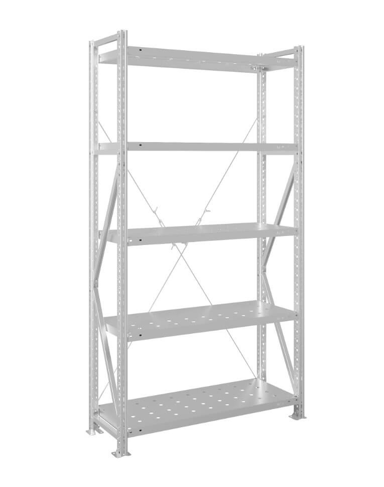 Стеллаж MS U 3000x700x600 5 полок (200 кг, перф) купить в Ярославле