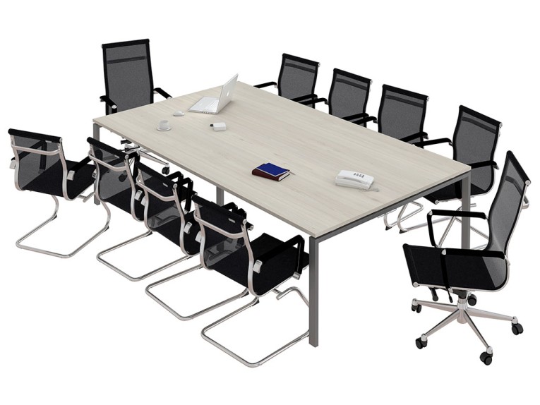 Стол для переговоров NT 320х144 вяз натуральный/антрацит купить в Ярославле