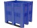 BoxPallet 1300х1150х1250 сплошной, на 3 полозьях синий купить в Ярославле