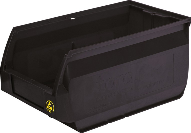 Ящик Napoli 400х230х200 PP, черный антистатичный купить в Ярославле Ящик Napoli 400х230х200 PP, черный антистатичный купить в Ярославле