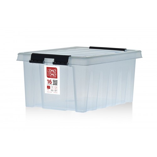 Контейнер Rox Box Original 16 (415х300х190 с крышкой и клипсами прозрачный) купить в Ярославле