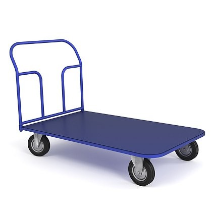 Тележка платформенная ТП 10 (г/п 550 кг, 1800x800 мм, колеса литая протекторная резина 160 мм) купить в Ярославле Тележка платформенная ТП 10 (г/п 550 кг, 1800x800 мм, колеса литая протекторная резина 160 мм) купить в Ярославле