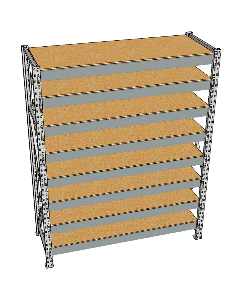 Стеллаж грузовой СГР 2000x900x400 8 полок (ДСП) купить в Ярославле Стеллаж грузовой СГР 2000x900x400 8 полок (ДСП) купить в Ярославле