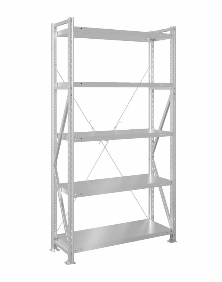 Стеллаж MS U 2000x700x1000 5 полок (200 кг, металл) купить в Ярославле