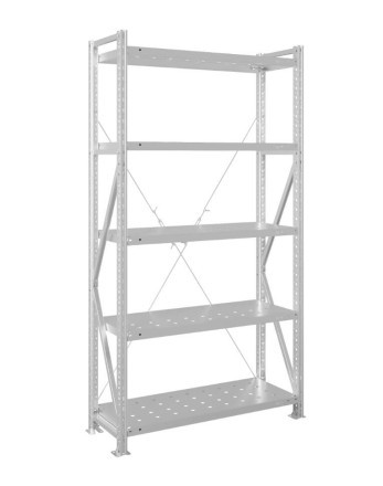 Стеллаж MS U 2500x700x600 5 полок (300 кг, перф) купить в Ярославле