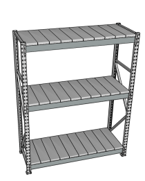 Стеллаж грузовой СГР 3000x1800x400 3 полки (металл) Стеллаж грузовой СГР 3000x1800x400 3 полки (металл)