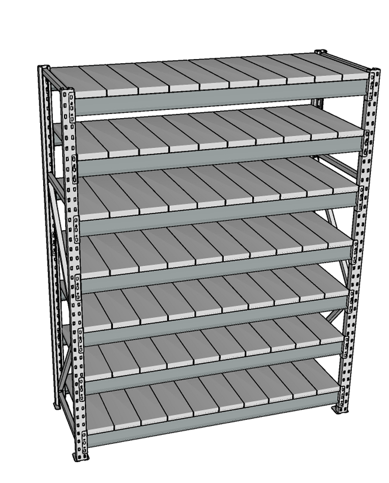 Стеллаж грузовой СГР 3000x1800x1000 7 полок (металл) купить в Ярославле Стеллаж грузовой СГР 3000x1800x1000 7 полок (металл) купить в Ярославле