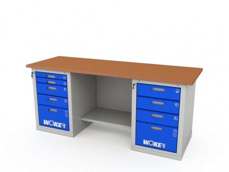 Верстак двухтумбовый WOKER PRO 2504.2000 купить в Ярославле Верстак двухтумбовый WOKER PRO 2504.2000 купить в Ярославле