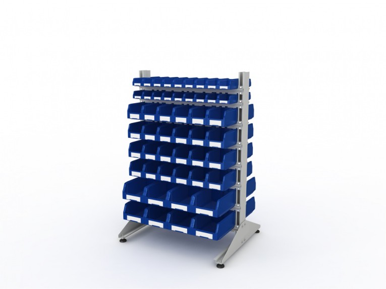 Стеллаж для пластиковых лотков SORTEX двухсторонний 1500x1000x800.06 купить в Ярославле Стеллаж для пластиковых лотков SORTEX двухсторонний 1500x1000x800.06 купить в Ярославле