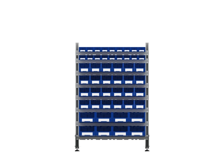 Стеллаж для пластиковых лотков SORTEX двухсторонний 1500x1000x800.06 купить в Ярославле Стеллаж для пластиковых лотков SORTEX двухсторонний 1500x1000x800.06 купить в Ярославле