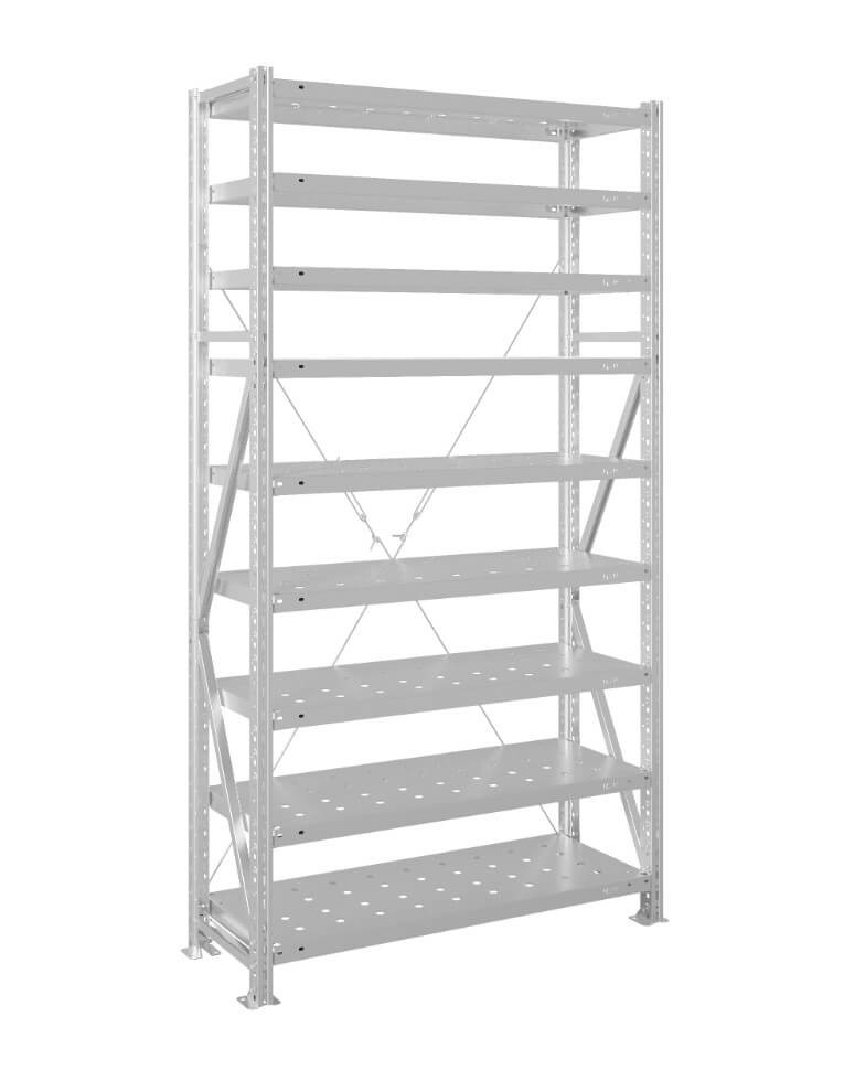 Стеллаж MS U 3000x1500x600 9 полок (300 кг, перф) купить в Ярославле