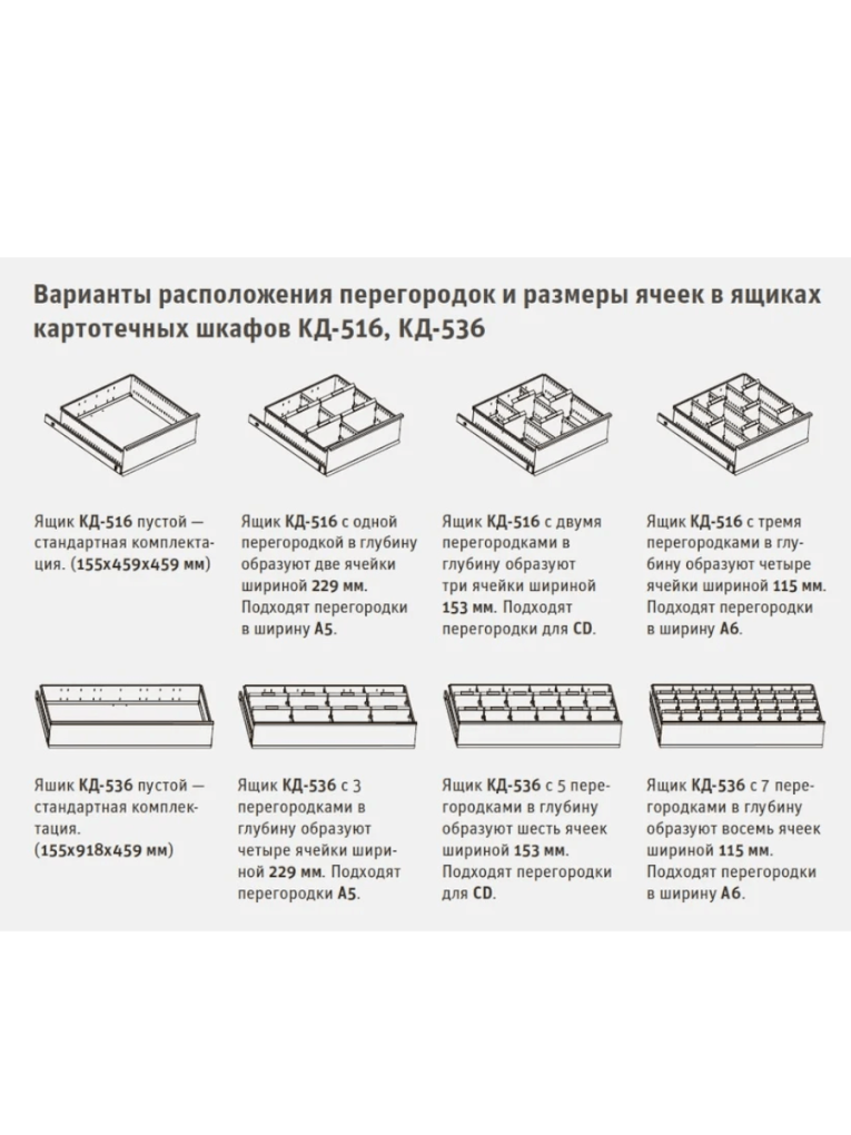 Шкаф картотечный ДиКом КД-516 (без перегородок) купить в Ярославле Шкаф картотечный ДиКом КД-516 (без перегородок) купить в Ярославле