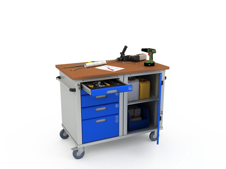 Верстак мобильный двухтумбовый WOKER PRO 2501.1200 купить в Ярославле Верстак мобильный двухтумбовый WOKER PRO 2501.1200 купить в Ярославле