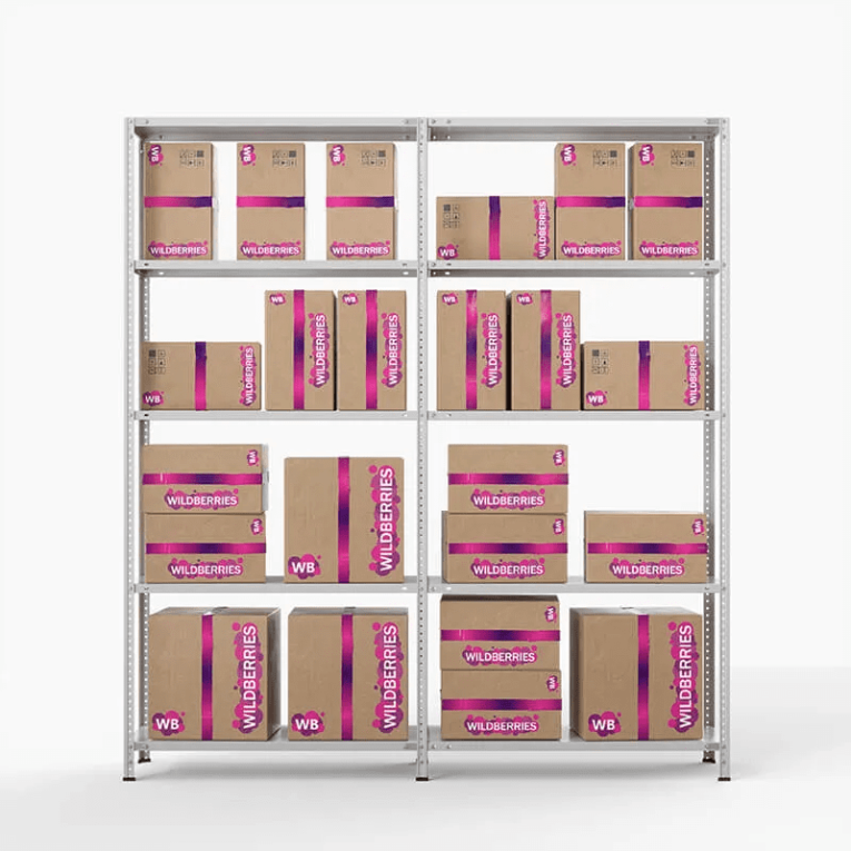Стеллаж ПВЗ Wildberries 2000х2000х400 5 полок купить в Ярославле Стеллаж ПВЗ Wildberries 2000х2000х400 5 полок купить в Ярославле