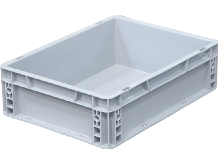 Ящик 400х300х120 сплошной, усиленное дно, цв. серый купить в Ярославле Ящик 400х300х120 сплошной, усиленное дно, цв. серый купить в Ярославле