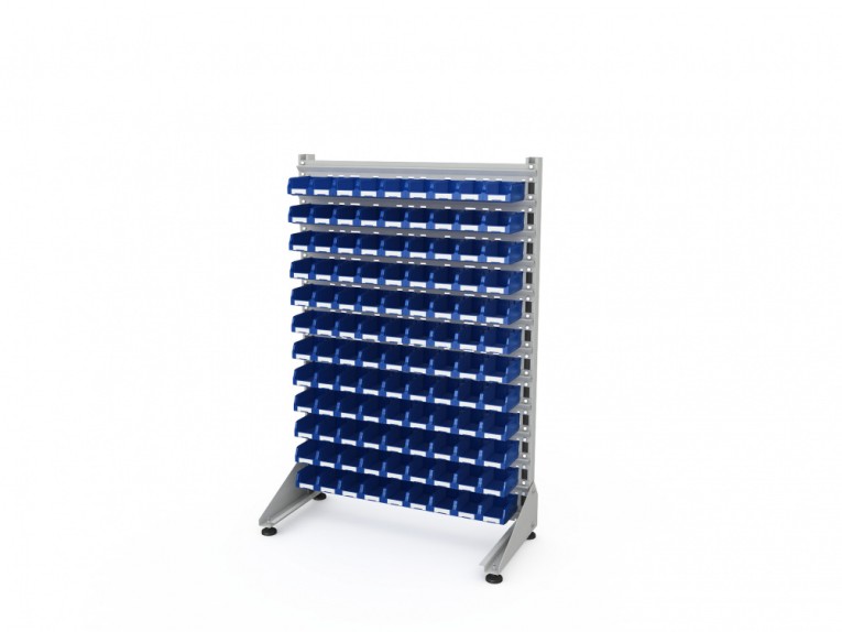 Стеллаж для пластиковых лотков SORTEX односторонний 1500x1000x450.01 купить в Ярославле Стеллаж для пластиковых лотков SORTEX односторонний 1500x1000x450.01 купить в Ярославле