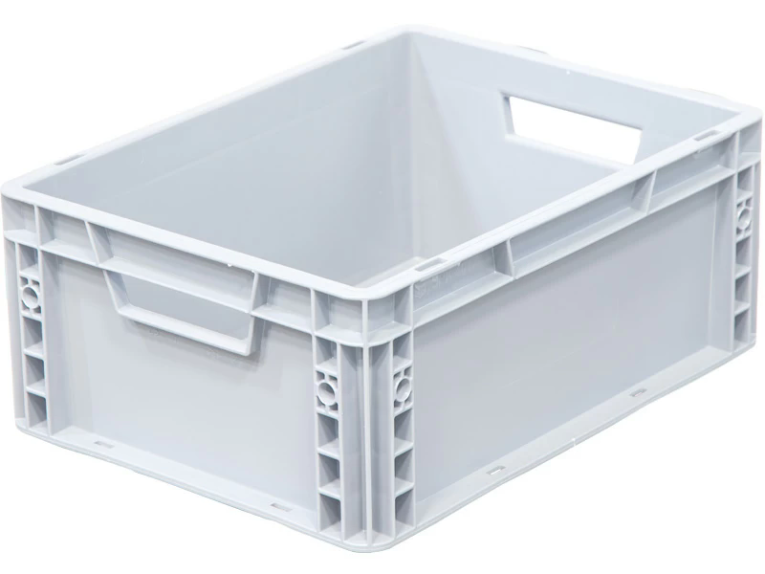 Ящик 400х300х170 сплошной, усиленное дно, цв. серый купить в Ярославле Ящик 400х300х170 сплошной, усиленное дно, цв. серый купить в Ярославле