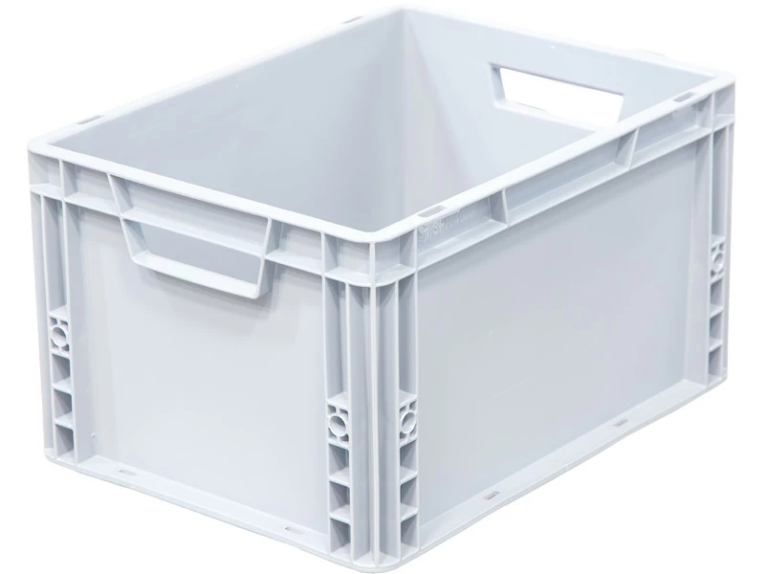 Ящик 400х300х220 сплошной, усиленное дно, цв. серый купить в Ярославле Ящик 400х300х220 сплошной, усиленное дно, цв. серый купить в Ярославле