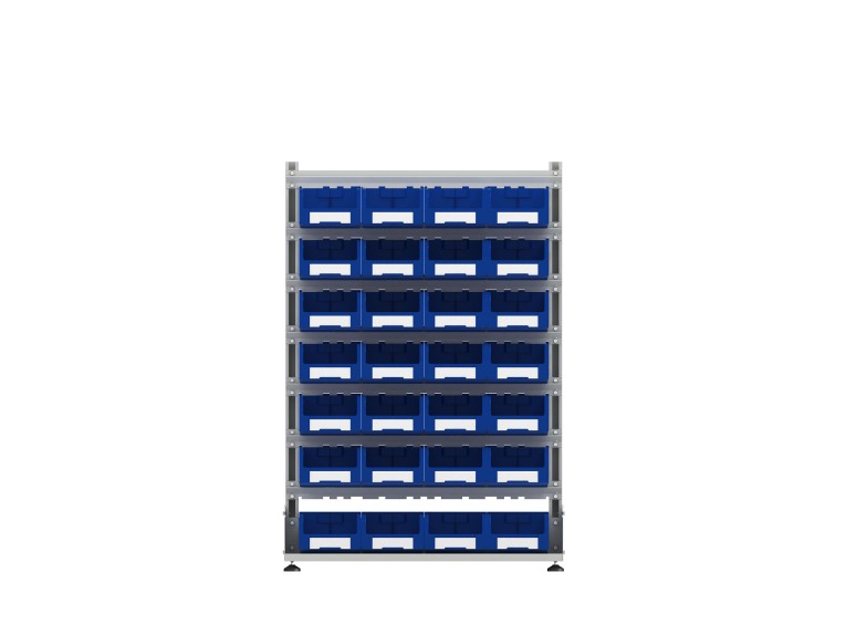 Стеллаж для пластиковых лотков SORTEX односторонний 1500x1000x450.03 купить в Ярославле Стеллаж для пластиковых лотков SORTEX односторонний 1500x1000x450.03 купить в Ярославле