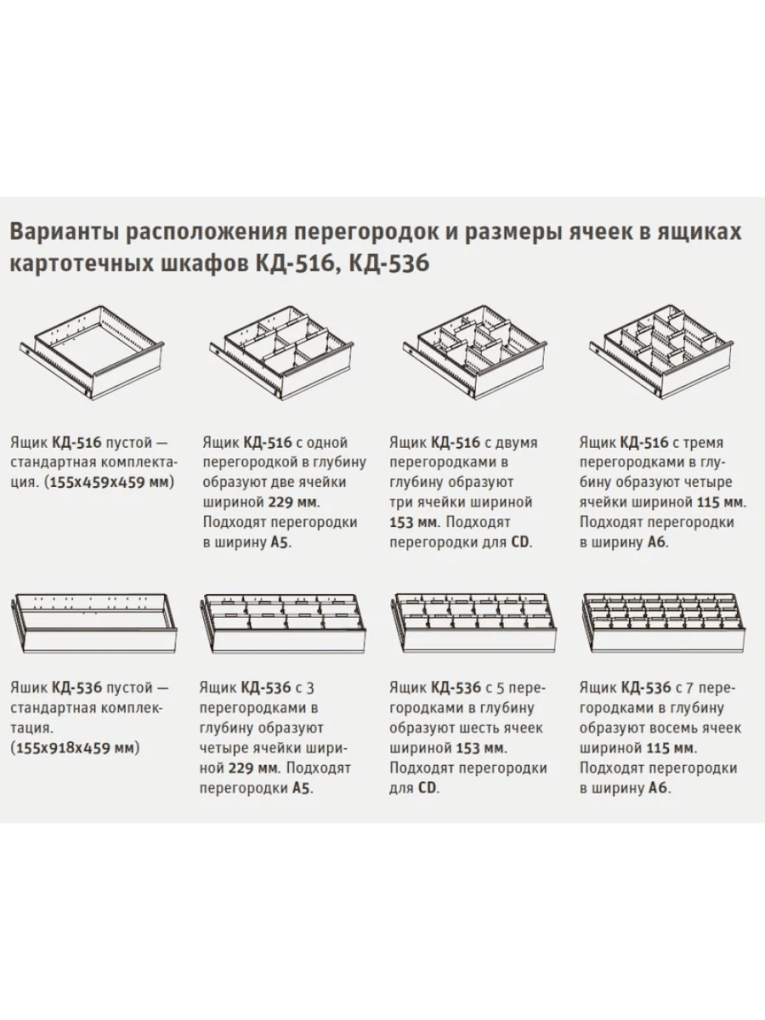 Шкаф картотечный ДиКом КД-536 (без перегородок) купить в Ярославле Шкаф картотечный ДиКом КД-536 (без перегородок) купить в Ярославле