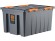 Контейнер особопрочный Rox Box PRO 120 (740х565х400 мм с крышкой и клипсами, на роликах, антрацит) купить в Ярославле