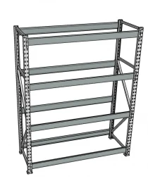 Стеллаж грузовой СГР 2500x1200x800 4 полки (без настила) Стеллаж грузовой СГР 2500x1200x800 4 полки (без настила)