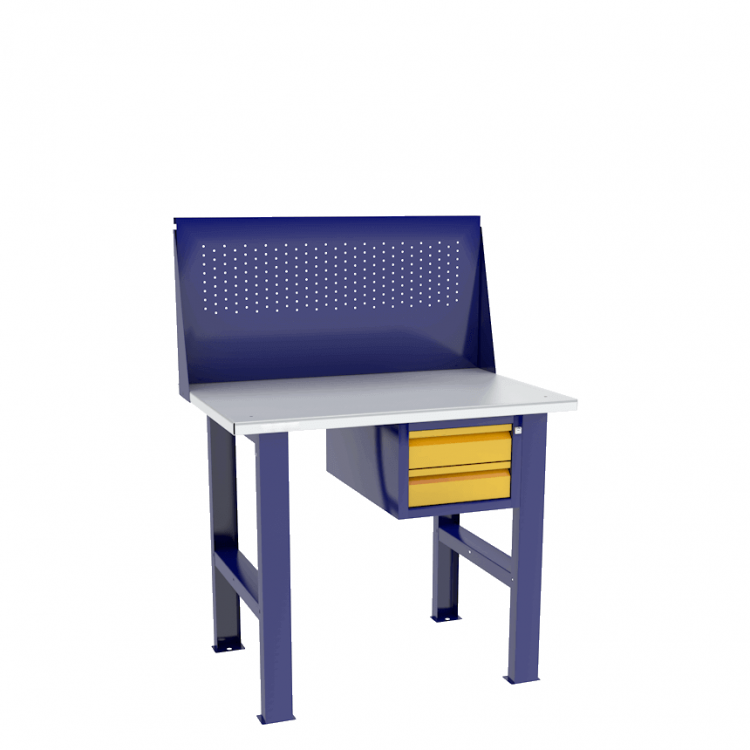 Верстак бестумбовый с подвесным ящиком ВП-Э с экраном купить в Ярославле Верстак бестумбовый с подвесным ящиком ВП-Э с экраном купить в Ярославле