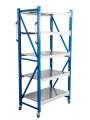 Стеллаж мобильный БиКом СТ-4 200x90x50 5 полок
