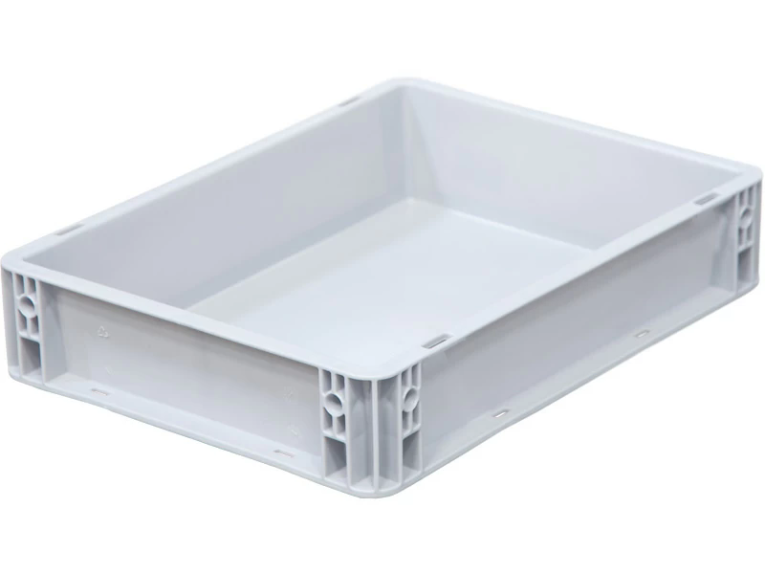 Ящик 400х300х75 сплошной, усиленное дно, цв. серый купить в Ярославле Ящик 400х300х75 сплошной, усиленное дно, цв. серый купить в Ярославле