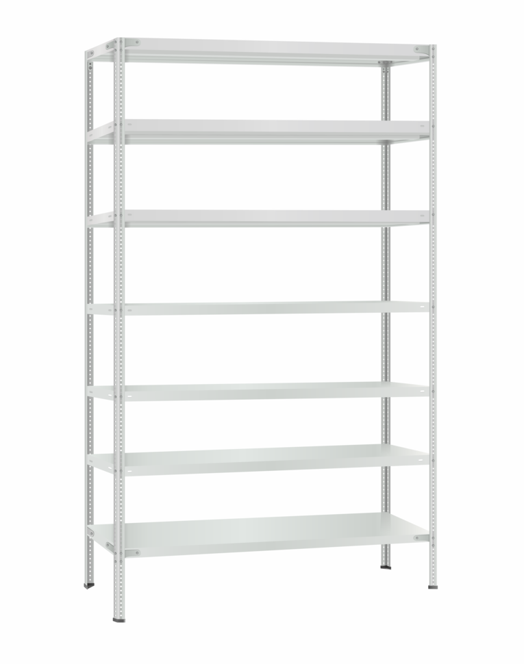 Стеллаж металлический Титан МС-500 2400х1200х600 7 полок купить в Ярославле Стеллаж металлический Титан МС-500 2400х1200х600 7 полок купить в Ярославле