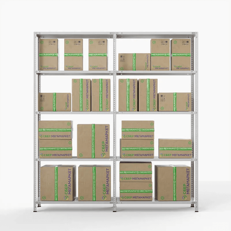 Стеллаж ПВЗ Сбер 2000х2000х400 5 полок купить в Ярославле